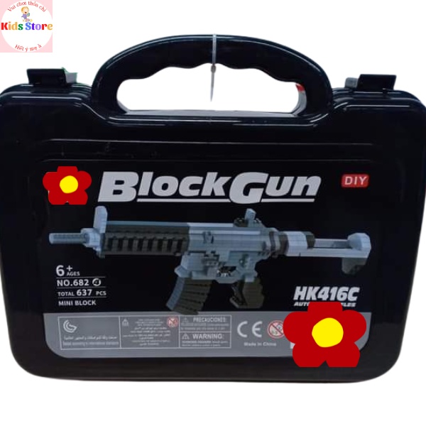 Mô hình lắp ráp súng AK47 M4A1S VSK-94 HK416C Mô Hình PUBG BLOCKS