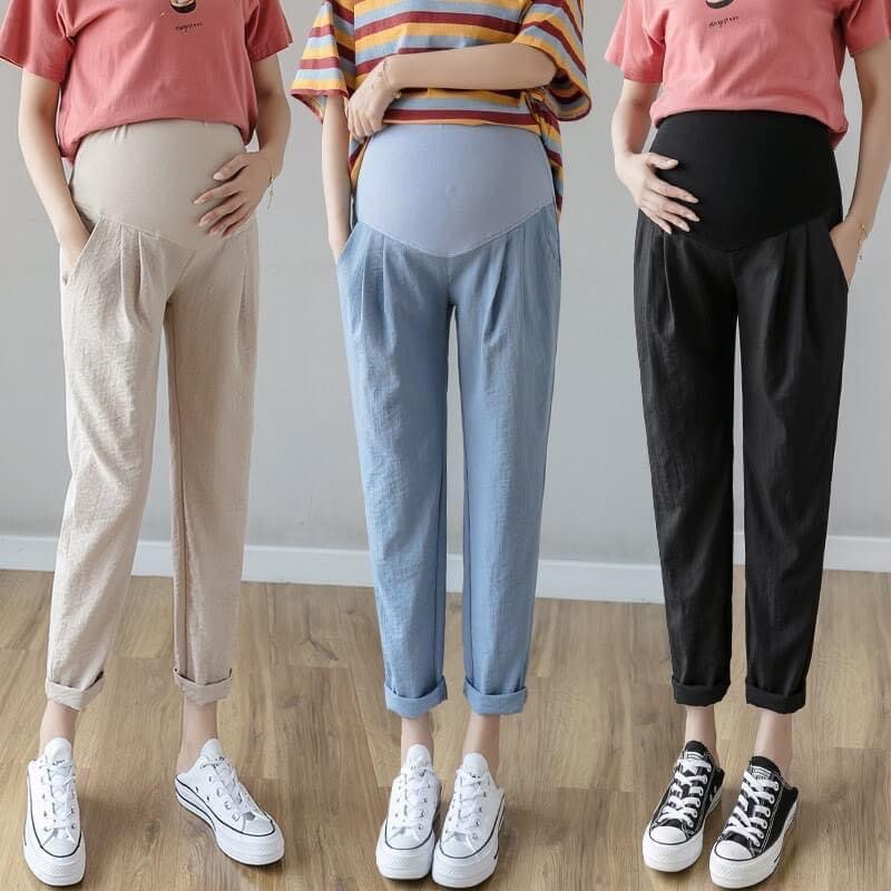 quần baggy đũi dành cho bầu đủ size