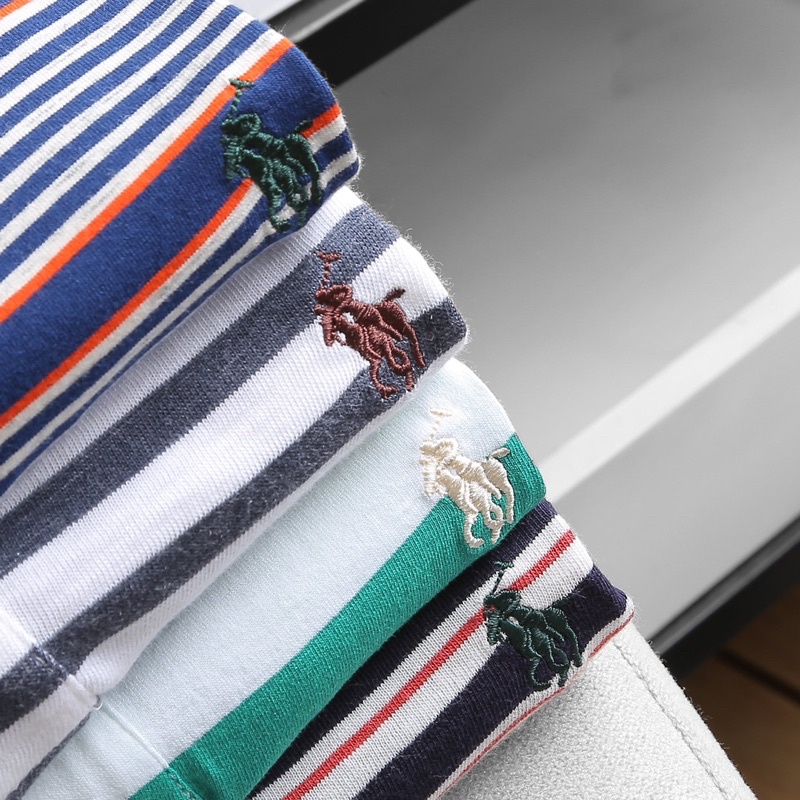 ÁO POLO SỌC NGANG LOGO CON NGỰA