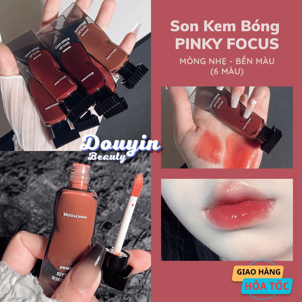 Son Môi Kakashow - PinkyFocus Vỏ Dạng Tuýp Mềm Mịn Lâu Trôi (6 Màu) SM05 - Mỹ phẩm Nội Địa Trung Douyin Beauty