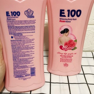 Sữa Tắm dưỡng trắng da E100 Silky 800ml