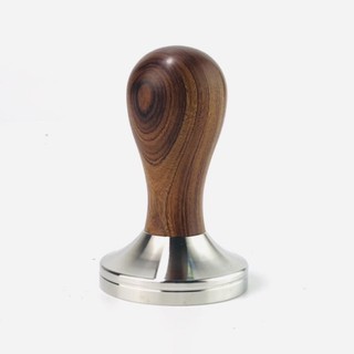 Tamper nén cà phê Inox 304 cán gỗ size 51/53/58
