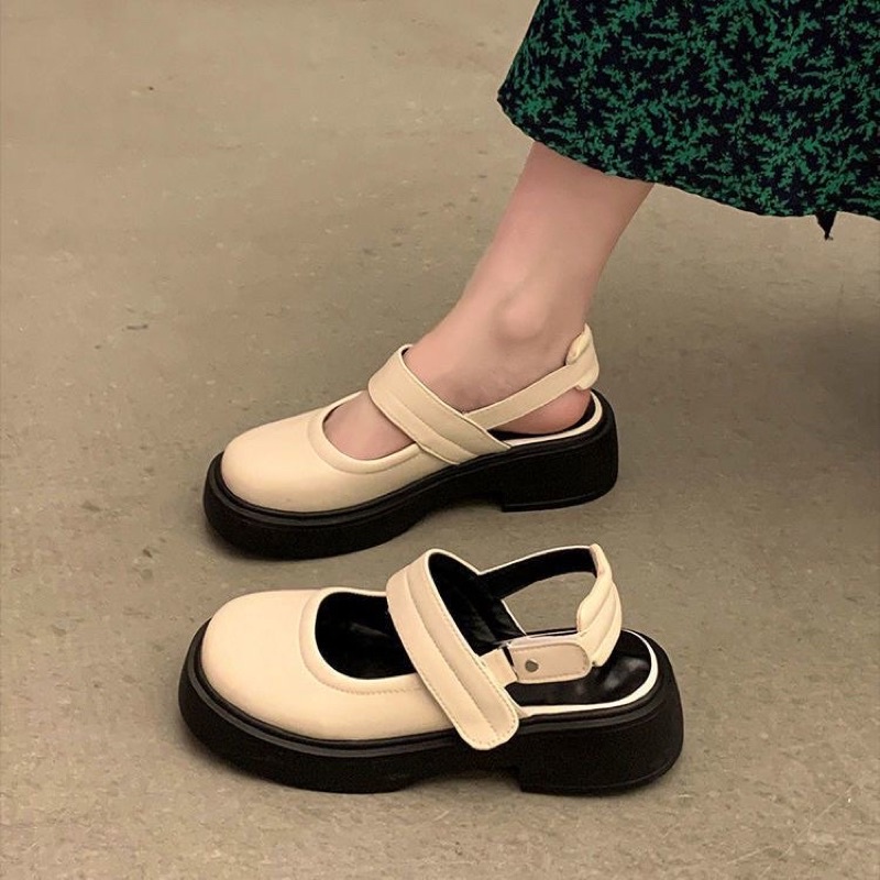 Giày Oxford Baby Vintage Hở Gót Siêu Tiện Lợi