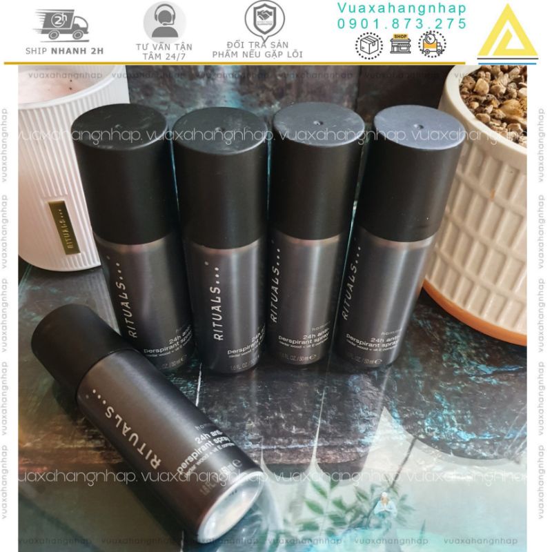 Chai xịt khử mùi và thơm body Nam samurai từ rituals