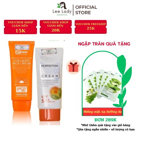 Combo Kem Chống Nắng Benew dưỡng trắng da, ngừa mụn