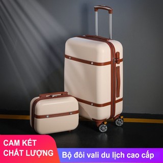 Bộ vali đôi size 20 cao cấp , bộ vali du lịch kèm cốp vali nhỏ tiện dụng , vali kéo du lịch size 20