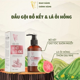 Dầu gội Bồ kết & Lá ổi hồng TỘC Natural sạch gàu và giảm rụng tóc 150ml