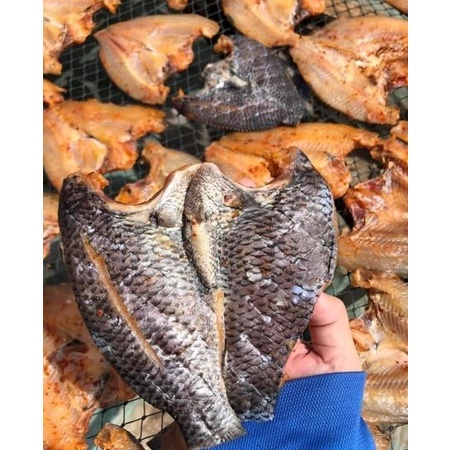 KHÔ CÁ RÔ PHI- cá rô phi phơi khô thơm nức, bảo quản lâu