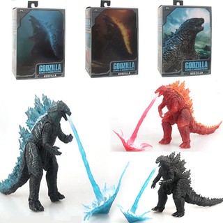 Mô hình nhân vật khủng long neca godzilla bắn tia kèm hộp - cao 18cm