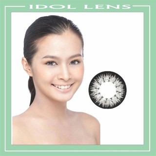 Lens mắt cận/ kính áp tròng màu XÁM MaxiColor Hàn Quốc, hạn dùng 6 tháng TẶNG KÈM khay + bộ đeo lens