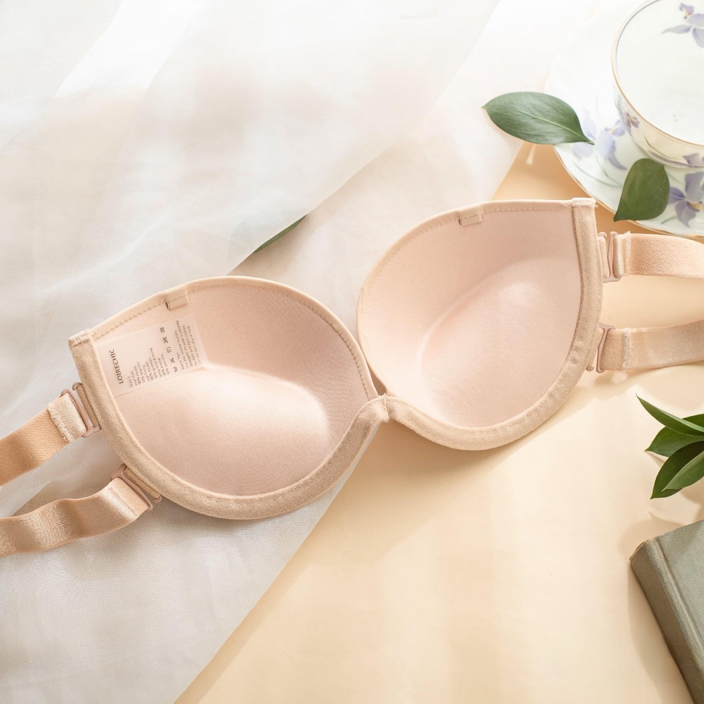 Áo Lót Nữ Quây 2 Quai Chống Tụt Cao Cấp, Dây Quai Bản 3cm Cực Chắc Chắn, Đệm Dày 3cm Nâng Ngực Mã EBALCG17