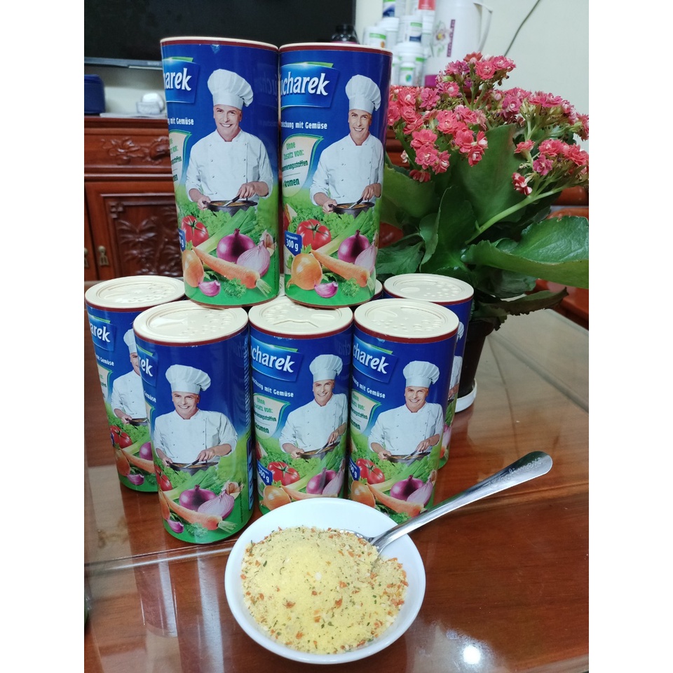 Hạt Nêm Không Đường Ăn Kiêng EATCLEAN/ Hạt Nêm Rau Củ Hữu Cơ KUCHAREK Đưc Lọ 300G adf