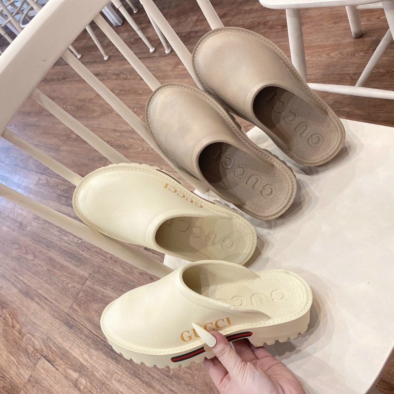 Siêu phẩm Dép Sục đúc gc letty shoes hàng fullbox cao 3cm chuẩn au nhiều màu siêu xinh đế bằng êm chân dể mang