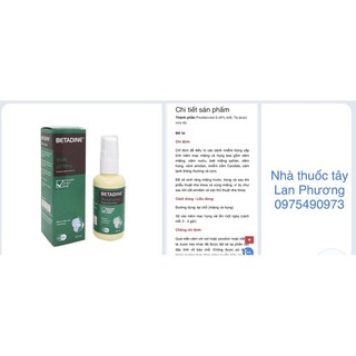 Betadine xịt họng chai 50ml