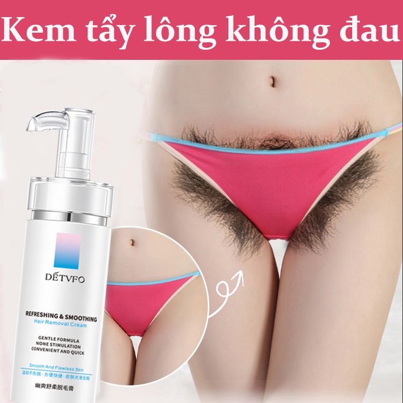 Kem tẩy lông Tẩy lông vùng kín Cho bà bầu 100g chóng không đau tẩy lông nách cả người tay chân toàn thân nam nữ toàn có