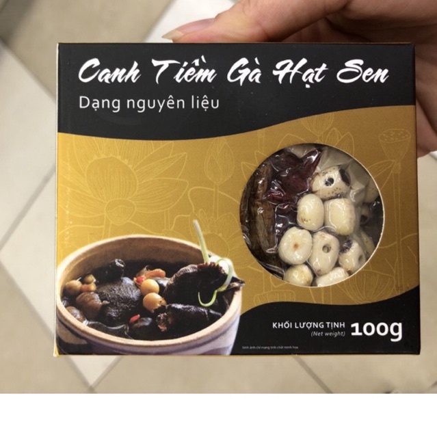 Canh tiềm gà/ gà hạt sen/ sườn heo  Hồng Hùng Tuấn gói 100g