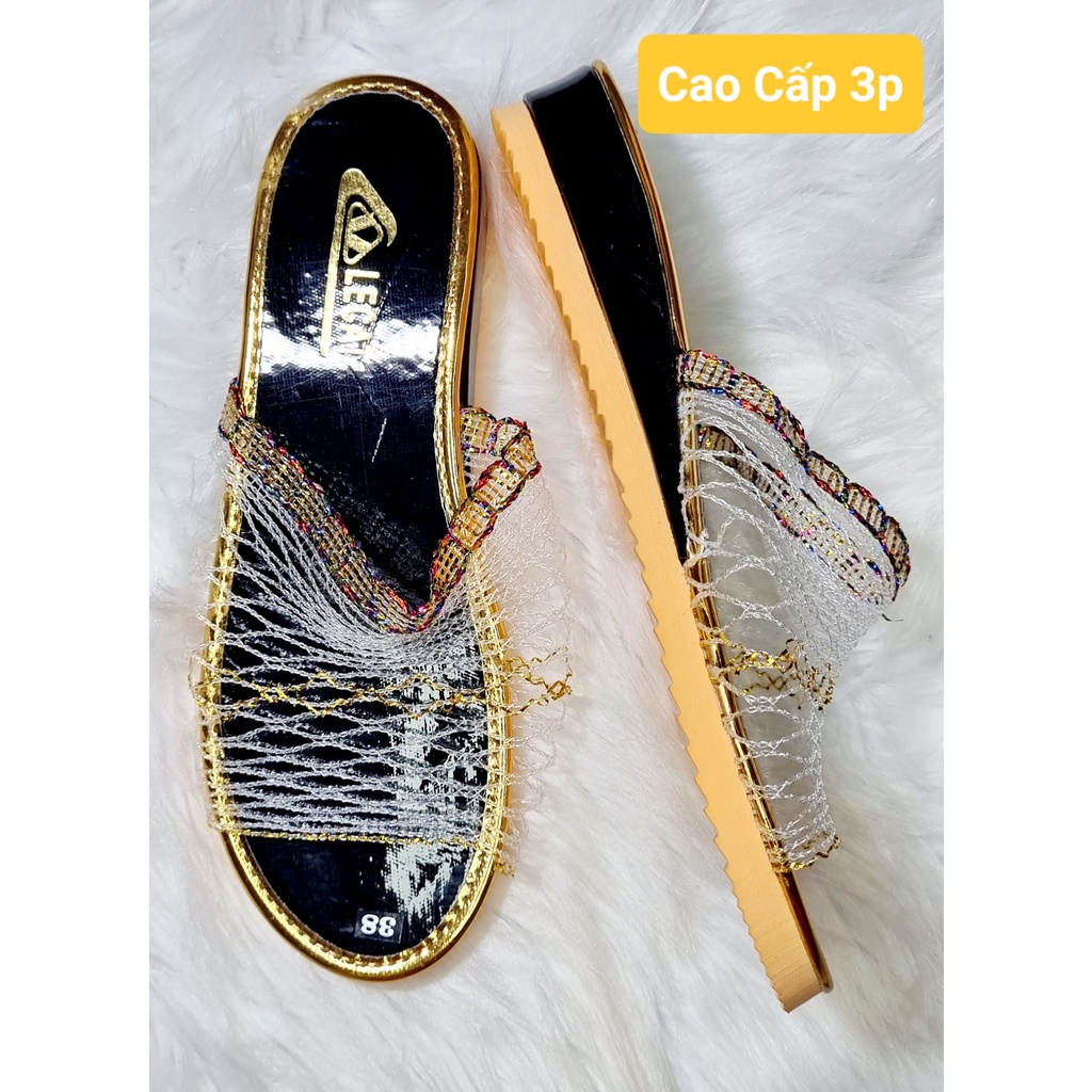 DÉP LƯỚI XƯA MÀU ĐEN 3P 4P VÀ 6P