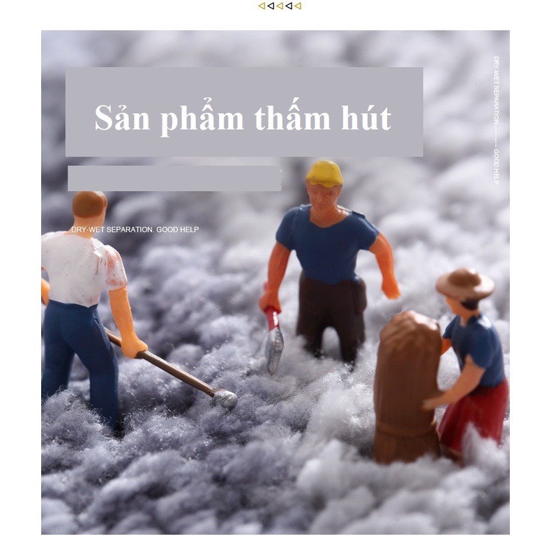 Thảm chùi chân LÔNG DÀI thấm hút nước tốt, phong cách Châu Âu TRỪU TƯỢNG