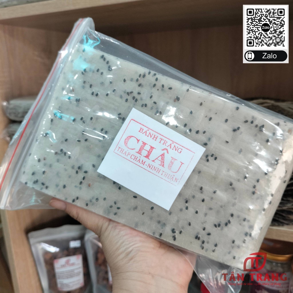 [500g] Bánh Tráng Nhúng Mè Đen