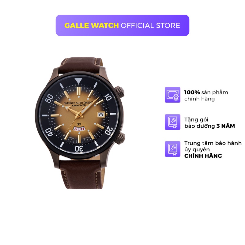 Đồng hồ nam Orient Watch King Diver Sport RA-AA0D04G0HB máy cơ automatic limited mặt kính cường lực dây da đeo tay