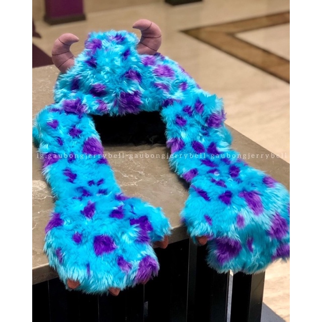 Mũ gấu bông James P. Sullivan  Monsters University INC công ty quái vật hàng chính hãng Tokyo Disney Resort