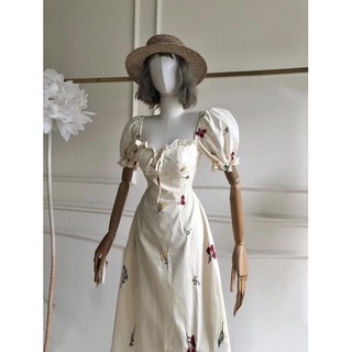 💐💐 Đầm xô thêu hoa viền bèo