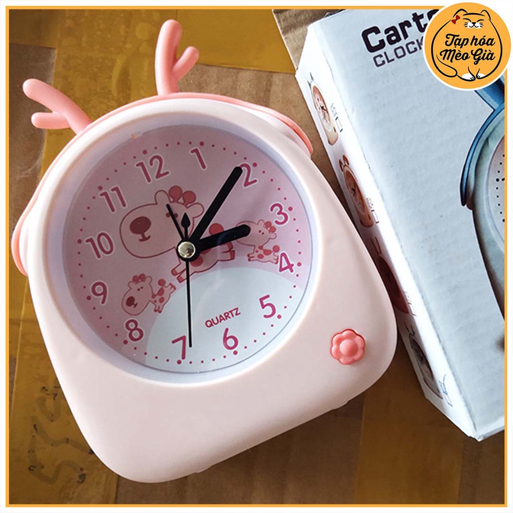 🌺Đồng Hồ Báo Thức Để Bàn Hoạt Hình Dễ Thương Đồng Hồ Để Bàn Mini🌺