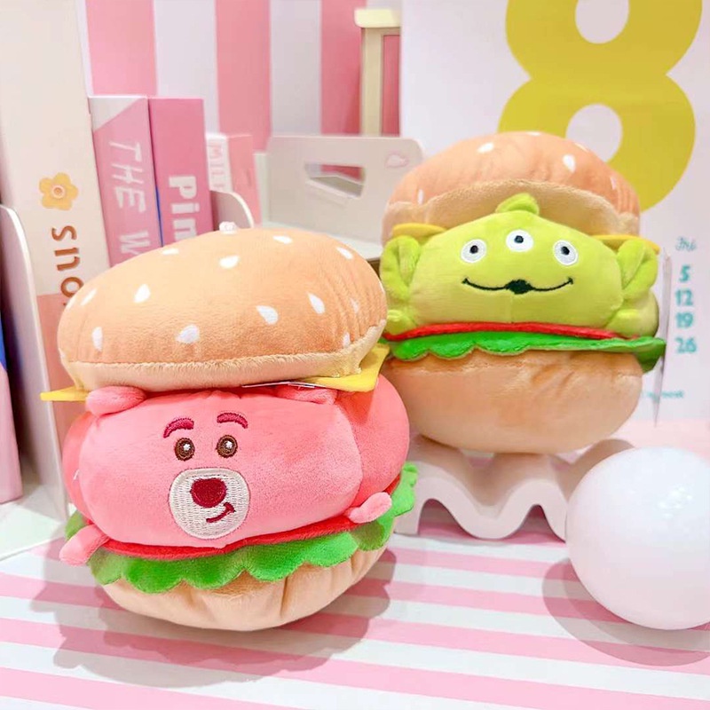 [ CÓ SẴN ] Hamburger nhồi bông Gấu dâu Lotso - Alien