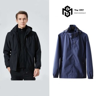 Áo Khoác Gió Nam Nữ THE 1997 MENSWEAR 2 lớp Chất Liệu Gió Tráng Bạc Công Nghệ Nano Blocktech Chống Nước