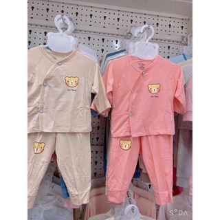 Bộ sơ sinh pha tre Minky mom phối viền