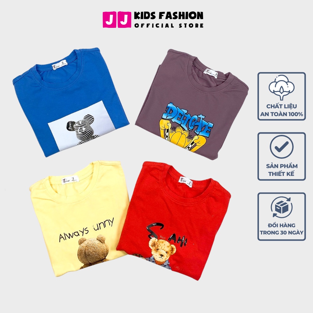 Áo thun bé trai cộc tay họa tiết Mickey size đại - JJ Kids
