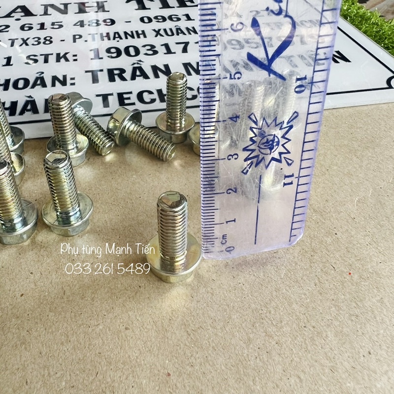 Ốc 8 li 2 phân đầu số 10