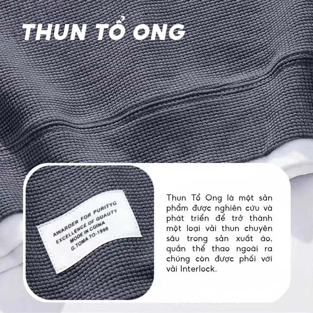 Áo thun nam KJ chất vải thun tổ ong dày dặn mềm mịn co dãn cao cấp thoáng mát thấm hút mồ hôi tốt KJ - Vua Quần Jeans