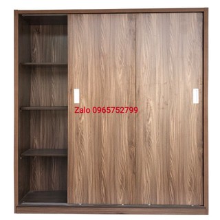 Tủ áo cửa lùa 1m6 x 2m gỗ mdf melamine