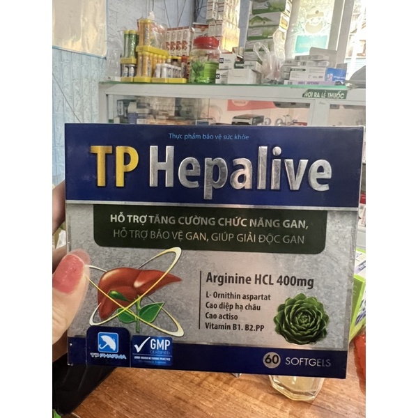 bổ gan giải độc gan Tp Hepalive hộp 60 viên( mẫu mới)
