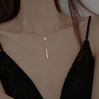 Vòng cổ nữ bạc 925 cao cấp,vòng cổ unisex nam nữ