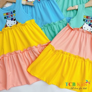Đầm thun HELLO KITTY cho bé gái.