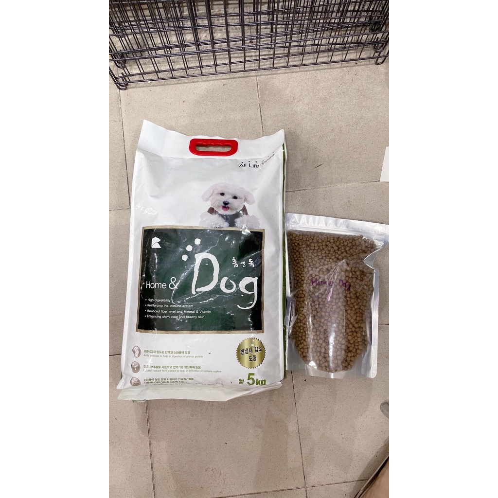 Hạt Home Dog của Hàn Quốc đầy đủ dưỡng chất và giảm mùi hôi phân cho chó lớn - 1kg