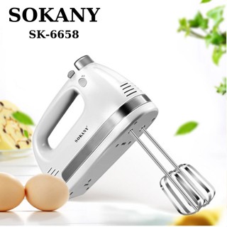 Máy Đánh Trứng Đánh Kem Nhồi Bột Cầm Tay Sokany Đa Năng Siêu Mạnh 400W Cao Cấp Nhào Trộn Bột Tốt Nhất - SKNCX6658