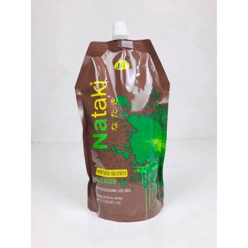 Hấp siêu mềm mượt dành cho tóc khô và hư tổn Nataki 1000ml , Hấp Nataki ( Hàng Chính Hãng) - HS080