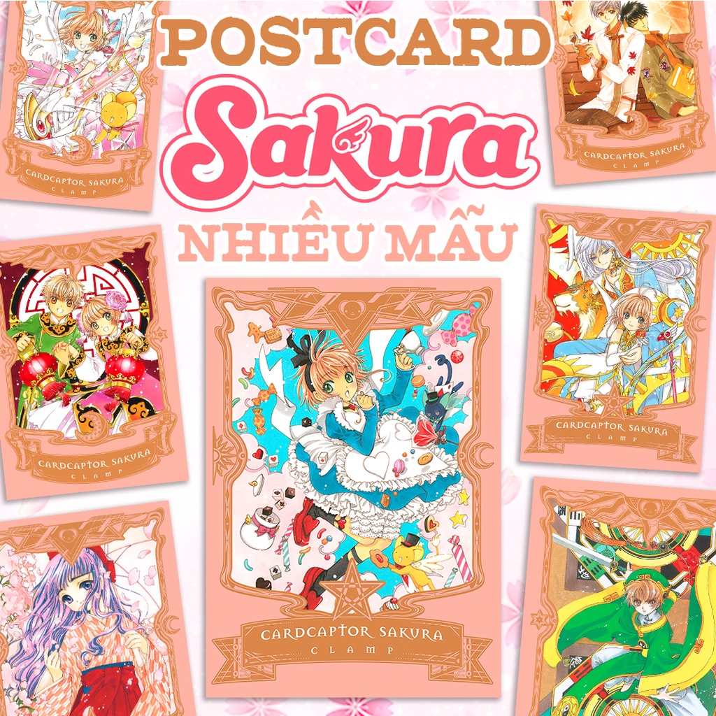 Postcard SAKURA THỦ LĨNH THẺ BÀI xinh xắn nhiều mẫu - CARDCAPTOR SAKURA - Postcard anime manga xinh đẹp