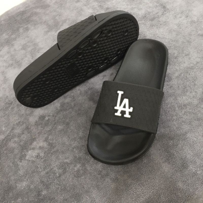 (SALE CỰC SỐC)Dép nam nữ quai ngang chữ NY-LA dập nổi, Dép thời trang nam nữ hottrend năm nay