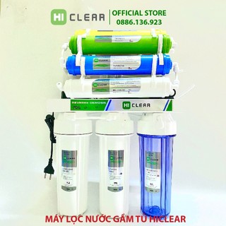 Máy lọc nước ro không vỏ tủ hiclear 8 - 9 - 10 cấp lọc lắp gầm bếp lọc sạch 99% cặn bẩn uống trực tiếp đầy đủ linh kiện