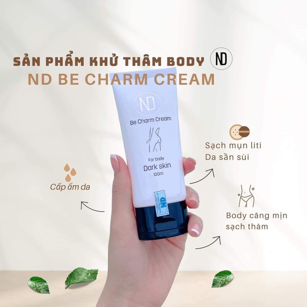 Kem Làm Sáng Da Xoá Thâm Mông - Nách - Đầu Gối - Khuỷu Tay - Bikini - Hồng nhũ hoa Be Charm Cream 6️⃣ in 1️⃣ số 1 VN