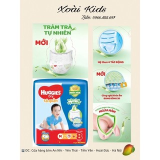 🎀 Tã dán / bỉm quần Huggies tràm tự nhiên mới size M