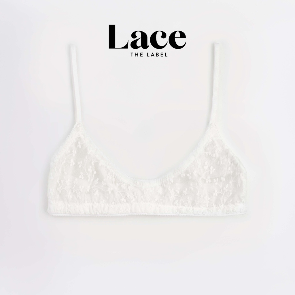 Áo, quần lót Charmi hoa nhí trắng kèm đệm mỏng Lace.thelabel | BigBuy360 - bigbuy360.vn