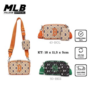 Túi mlb monogram jacquard mini crossbody - túi đeo chéo mlb chính hãng
