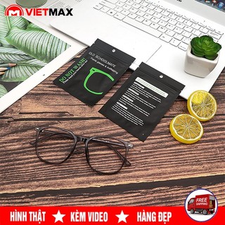 Khăn Lau Nano Bảo Vệ Kính Mắt Chống Bám Hơi Nước Túi Zip Sử Dụng Nhiều Lần
