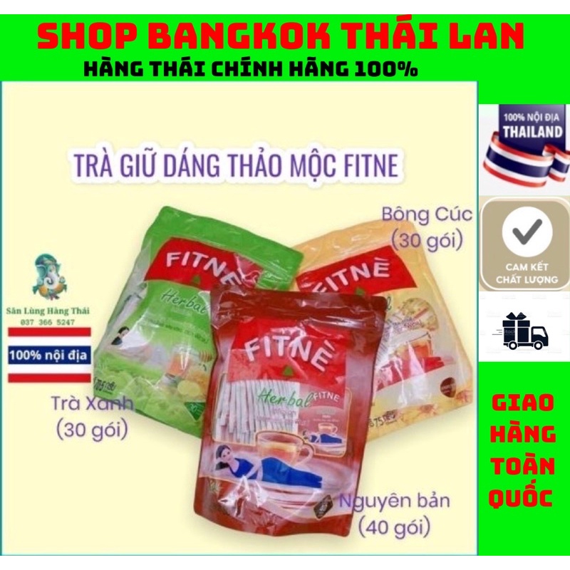 Trà Fitne Herbal Thái Lan Túi Lọc (30-40 Túi Lọc) Chính Hãng
