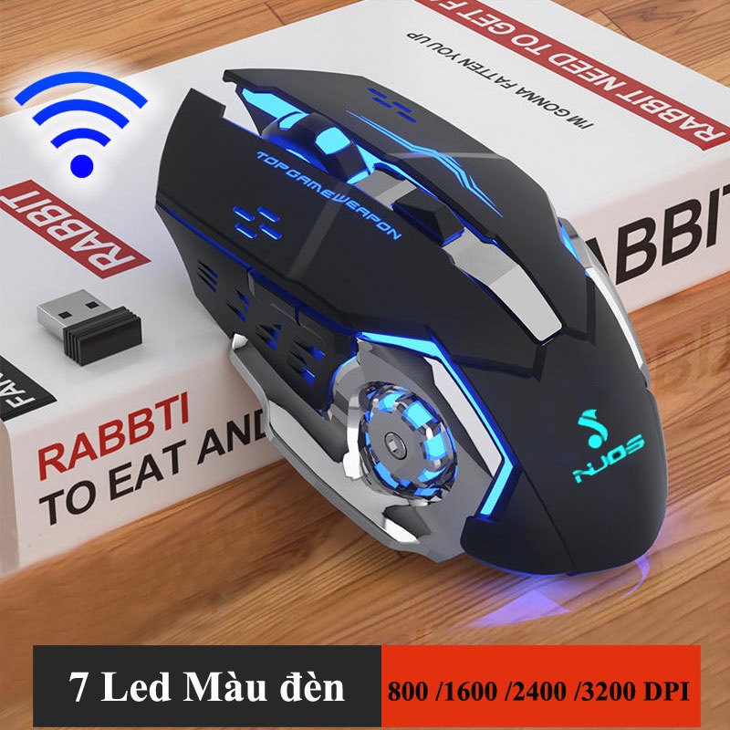 KHB Chuột không dây bluetooth gamming wireless laptop 2.4GHz